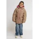 LOOXS little teddy winterjas met hartjes – bruin