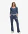 Superdry Vrouwen Athletic Essentials Joggingbroek met Lage Taille en Wijde Pijpen Blauw