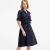 Katoenen trench-coat jurk