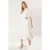 TRENDYOLMİLLA Dames Ecru Effen Midi Kort Casual Skater Jurken