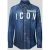 Dsquared2 relaxed fit jeanshemd met knoopsluiting