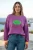 Miss Goodlife Sweater Namaste Paars dames