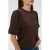 Kaffe viscose trui met glitters – bruin