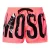 Moschino Heren Logo Polyester Zwemshorts (Felroze)