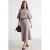 TRENDYOLMİLLA Dames Beige Effen Maxi Driekwart mouw Skater Jurken