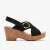 Giselle Dove Zwarte Nubuck Sandalen