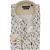 Giordano overhemd beige vintage print wijde fit