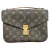 Louis Vuitton Pochette Métis schoudertas in bruin gecoat canvas