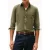 Tommy Hilfiger Solid Corduroy Rf Shirt Battle Green