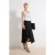 TRENDYOLMİLLA Dames Zwart Effen Midi Asymmetrisch Rokken
