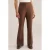WE Fashion regular waist flared broek – bruin