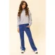 LOOXS 10sixteen straight casual broek blauw