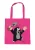 LOGOSHIRT Shopper ‘Der kleine Maulwurf – Juhu’  beige / grijs / pink / zwart