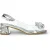 Laura Vita Mily-22 instapsandalen met Cinderella-hak in transparant zilver voor dames
