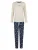 Happy Shorts Pyjama ‘Christmas’  beige / donkerblauw / groen / offwhite