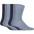 Set van 6 sokken zonder elastiek herensokken met zachte grip 46-50 EU – SOMRJ Blauw