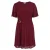 WE Fashion korte jurk Plus Size – donkerrood