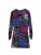 Desigual Jurk  azuur / fuchsia / zwart / wit