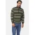 Babista gestreepte sweater PAONESSI olijfgroen
