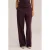 WE Fashion loose fit pantalon – donkerpaars