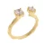 Orphelia Dames 925 Sterling Zilveren Ring – Goud ZR-7128/G