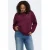 ONLY CARMAKOMA Plus Size katoenen gebloemde sweater met borduursels – donkerrood