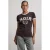 Pink Noir T-shirt met print – bruin