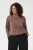 KAFFE CURVE Shirt ‘Hellen’  chocoladebruin