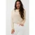 EsQualo Sweater Raglan Pointelle Lurex Ivory