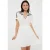 EsQualo Dress Crinkle Embroidery Off White / Black