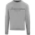 Aquascutum Heren Sweatshirt met lange mouwen en rubberen logo Crew Neck (Grijs)