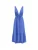 Haris Cotton Jurk ‘Sleeveless Dress in Textured Cotton with Deep V Neck’  royal blue/koningsblauw