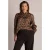 Yest Curve Plus Size blouse met print – bruin