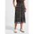 Street One Dames Gedessineerde chiffon rok in Bruin