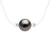 LOVE LINK Ketting Tahitian Pearl Ronde 8-9 mm nylon Transparent 925