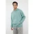 TRENDYOL MAN Heren Groen Effen Lang Oversized Sweatshirts