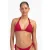 Beachlife voorgevormde triangel bikinitop met textuur rood