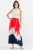 Gradient Maxi Rok met Elastische Taille