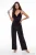 TRENDYOLMİLLA Dames Zwart Effen Lang, Regular fit Pyjama- Sets