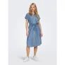 Only Jeans jurk ONLPEMA HANNOVER SS DNM SH DRESS