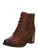 Mustang Veterschoenen Hak Veterschoenen Hak – Cognac –