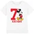 Disney Kinderen/kinderen mickey mouse 7e verjaardag t-shirt