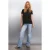 T-shirt met ronde hals en korte mouwen