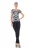 Top met korte mouwen en allover-print