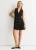 Zwart dubbel borststuk blazer mini jurk