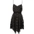 PINKO Genesio Abito Plisse Riga Lami Black/gold