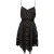 PINKO Genesio Abito Plisse Riga Lami Black/gold