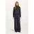 Beaumont wide leg broek met krijtstreep – donkerblauw