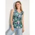 Mouwloze blouse met print