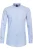 Venti Body Fit Overhemd blauw, Effen